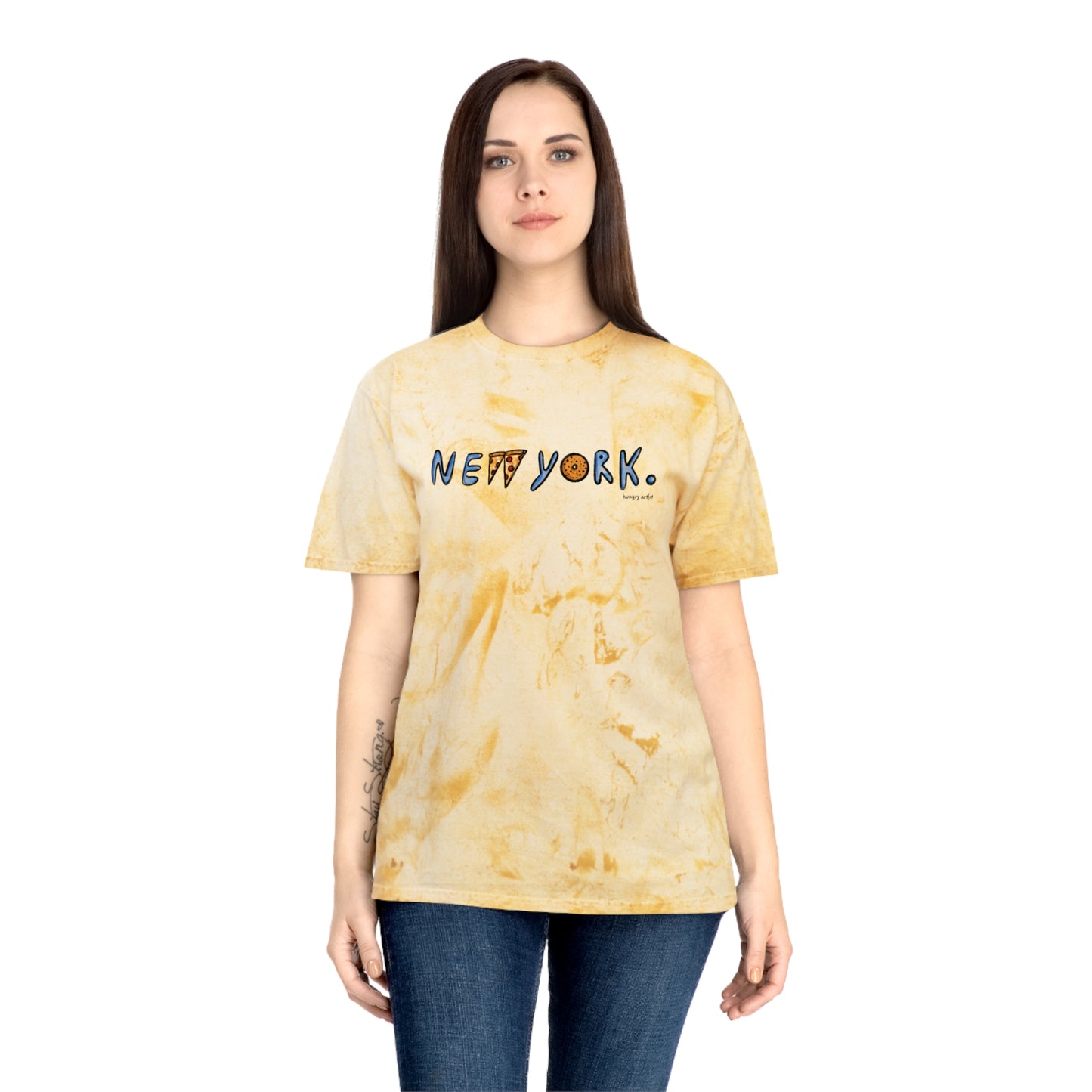 "NEW YORK." Color Blast T-Shirt