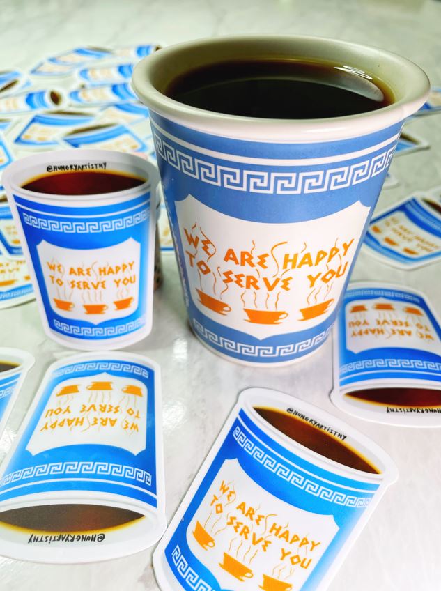 NYC Coffee Cup Sticker
