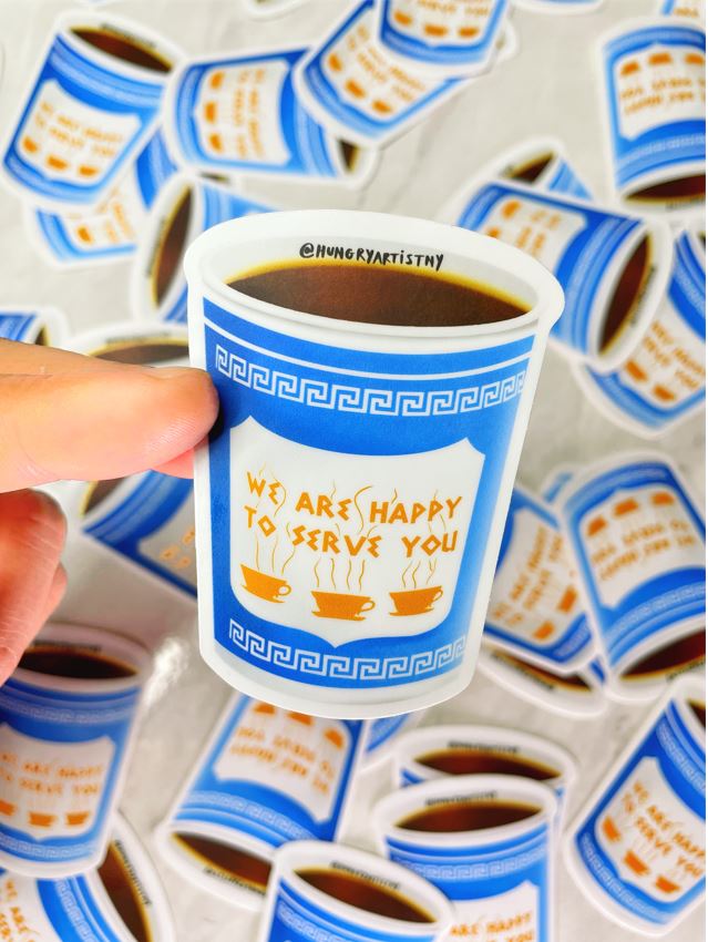 NYC Coffee Cup Sticker
