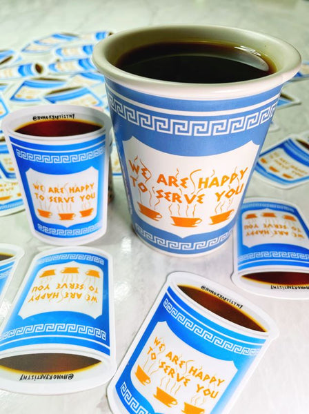 NYC Coffee Cup Sticker