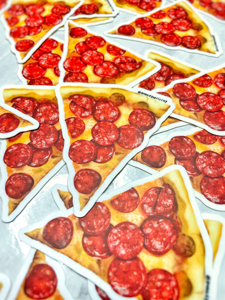 Pepperoni Pizza Slice Sticker